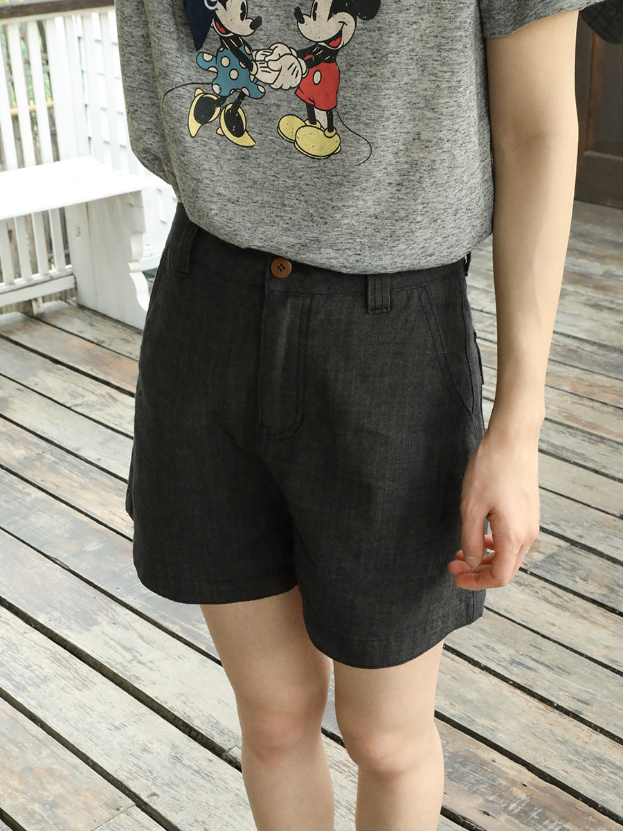 Dame afslappede Cargo-shorts med praktiske lommer og høj talje Stilla