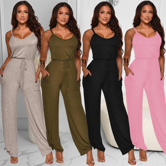 Dame Casual Ærmeløs Jumpsuit Stilla