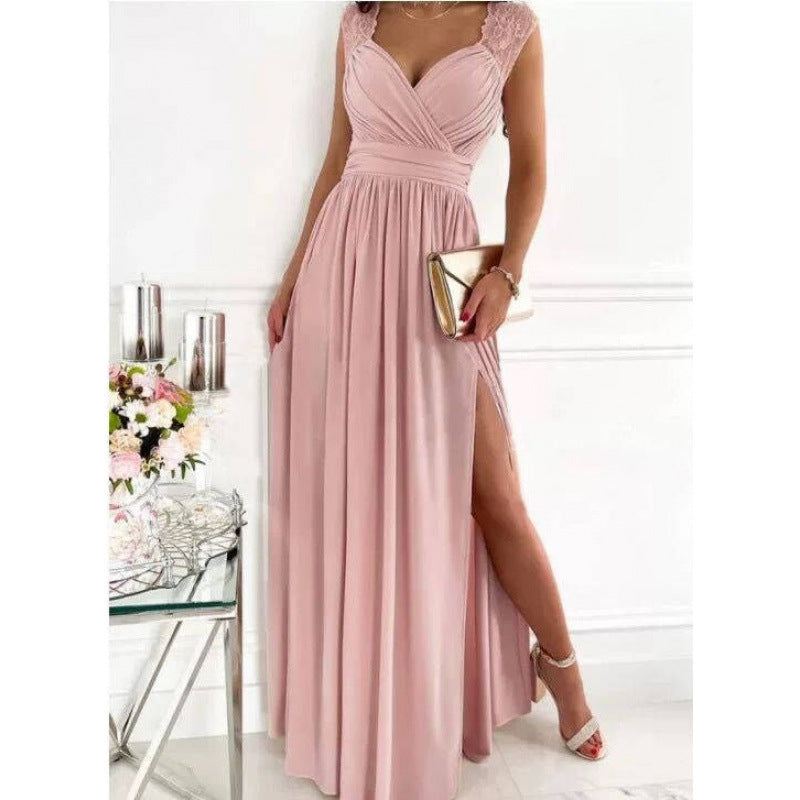Femme Elegante Maxikjoler med Spidsudsmykninger Stilla