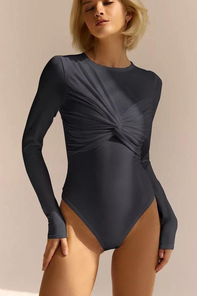 Stilla | Langærmet Tights Bluse Bomulds Bodysuit