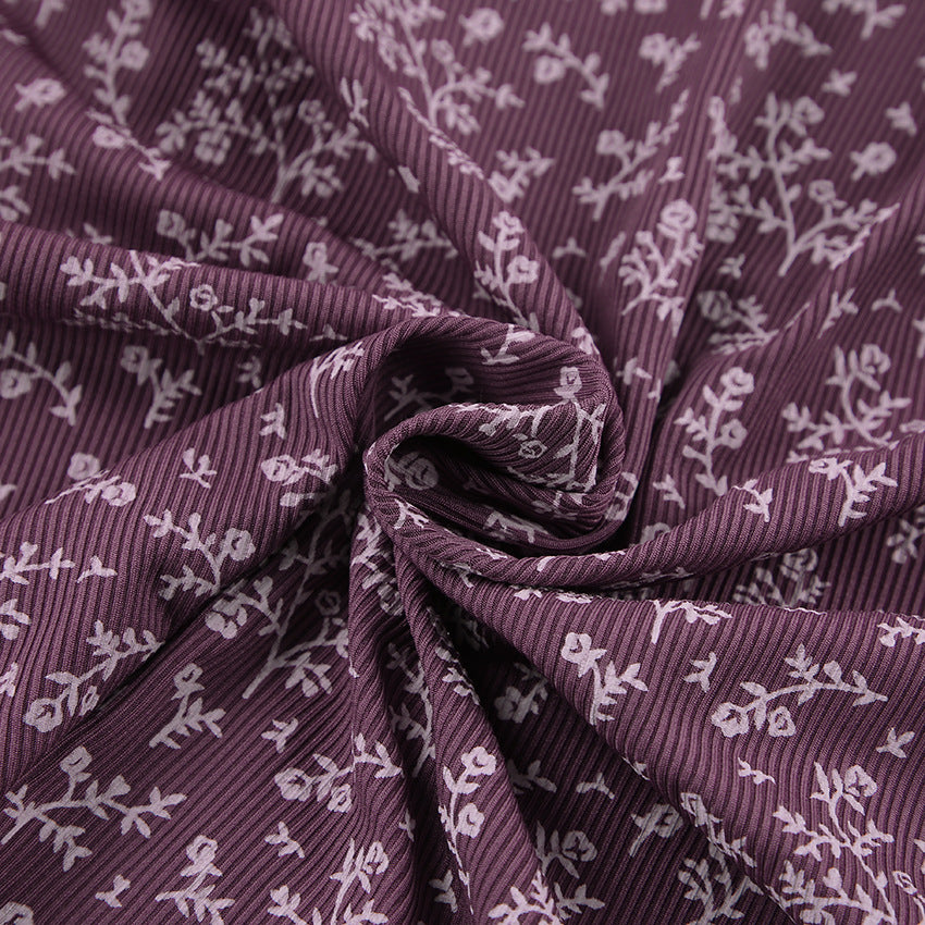 Dame afslappende Top- og shorts-sæt med legende blomsterprint og voluminøse ærmer Stilla