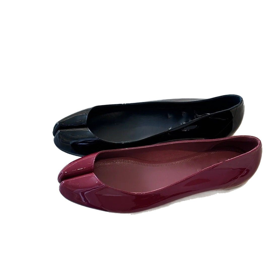 Dame Læder Ballerina Flats med spidst tådesign Stilla