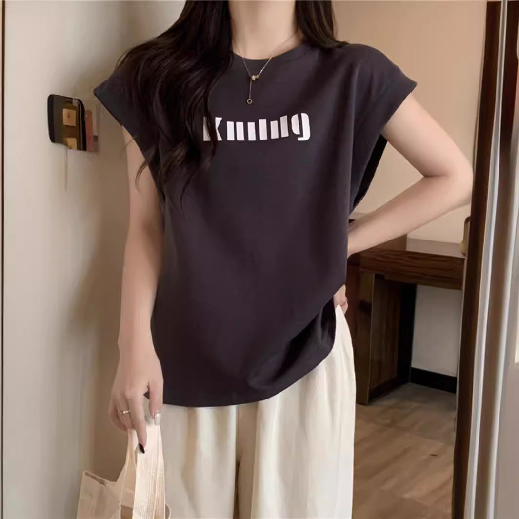 Femme Relaxed Fit Grafik Muskel Tee Stilla