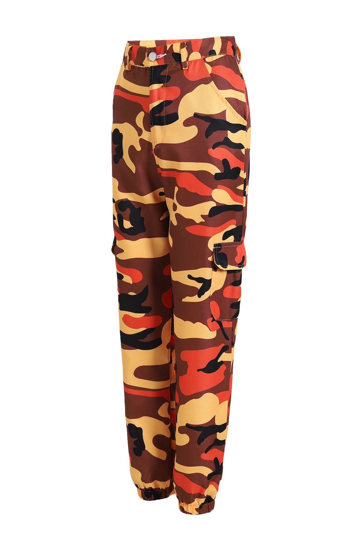 Dame Camo Print Utility Cargo Bukser Stilla