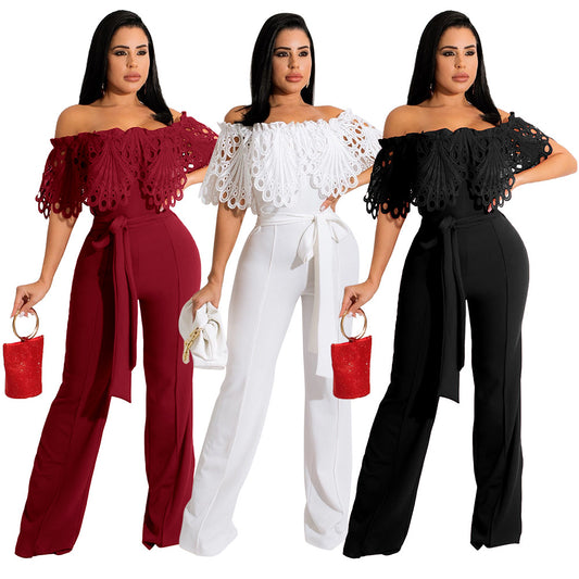 Dame Elegant Jumpsuit med aftageligt spidssnit Stilla