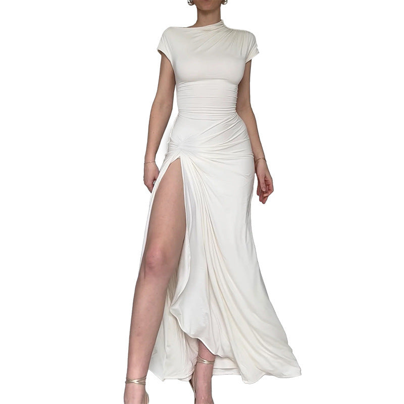 Dame Elegant Flæse Maxi Kjole Stilla