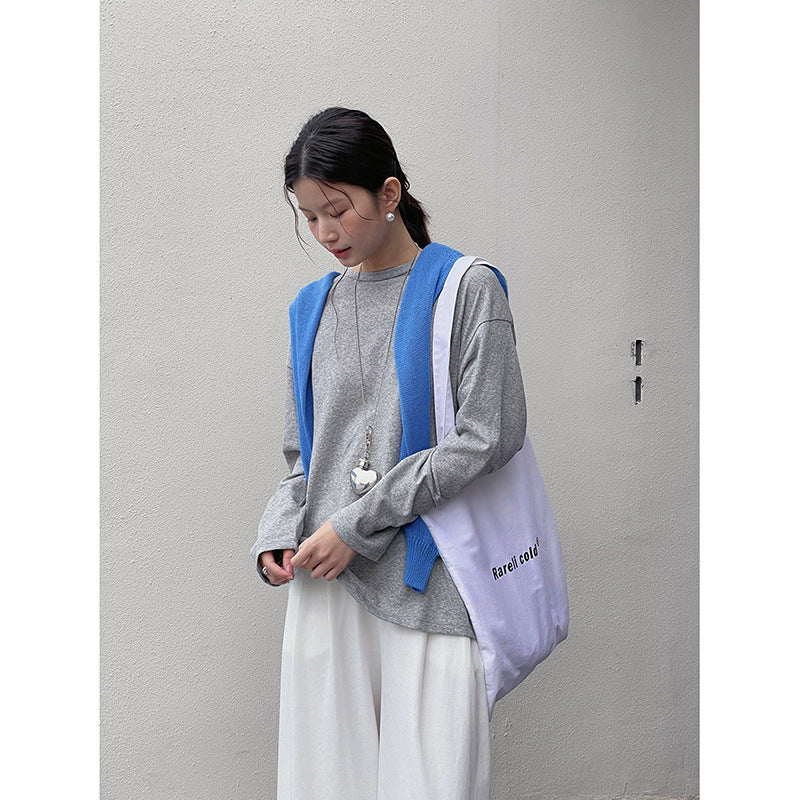 Dame afslappet langærmet skjorte lavet af blød bomuldsblanding med moderne design Stilla