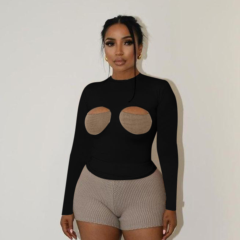 Dame Cut-Out Langærmet Bodysuit Stilla