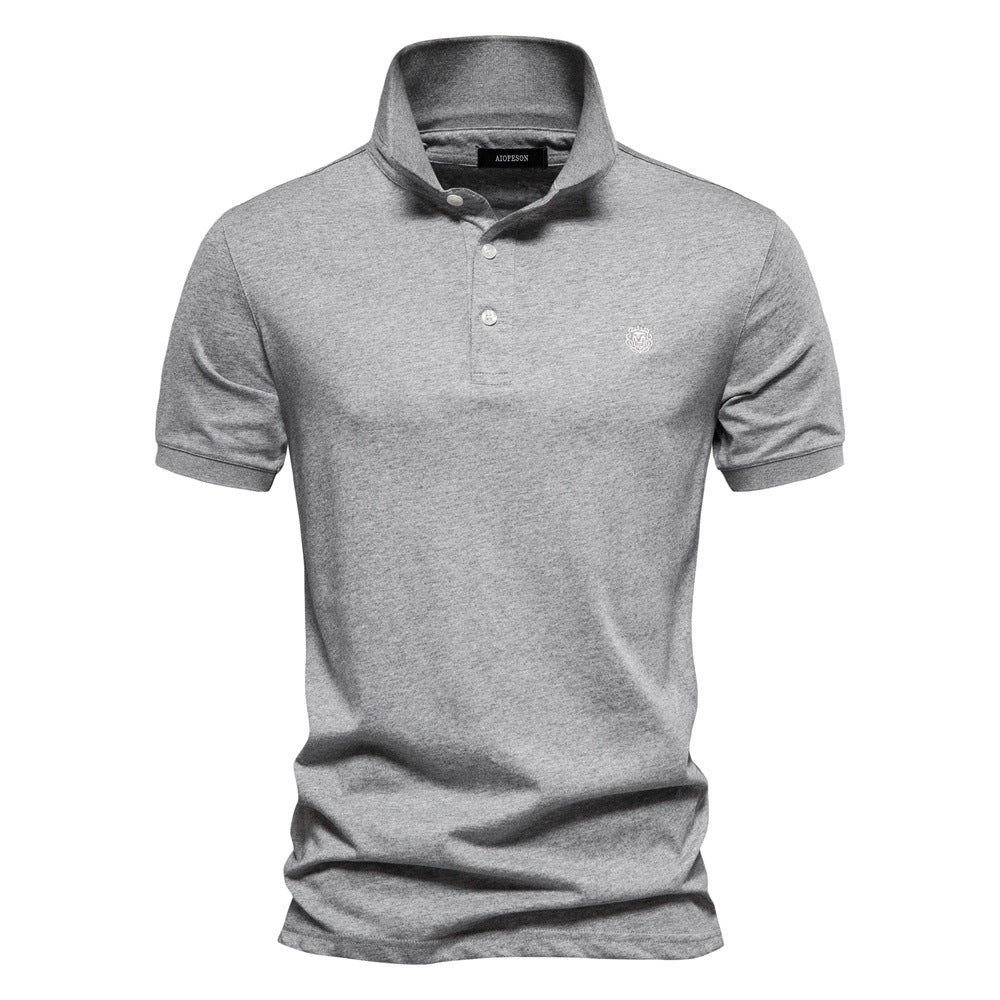 Herre poloshirt med elegant krave og åndbart bomuldsquality Stilla