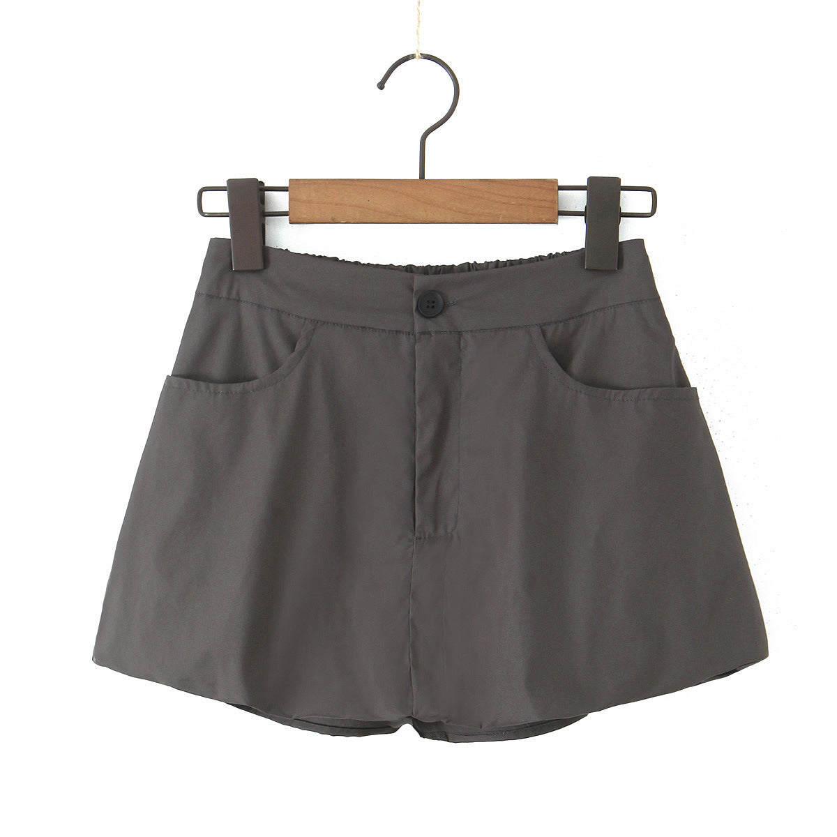 Dame afslappet A-linje nederdel med praktiske lommer og elastisk talje Stilla