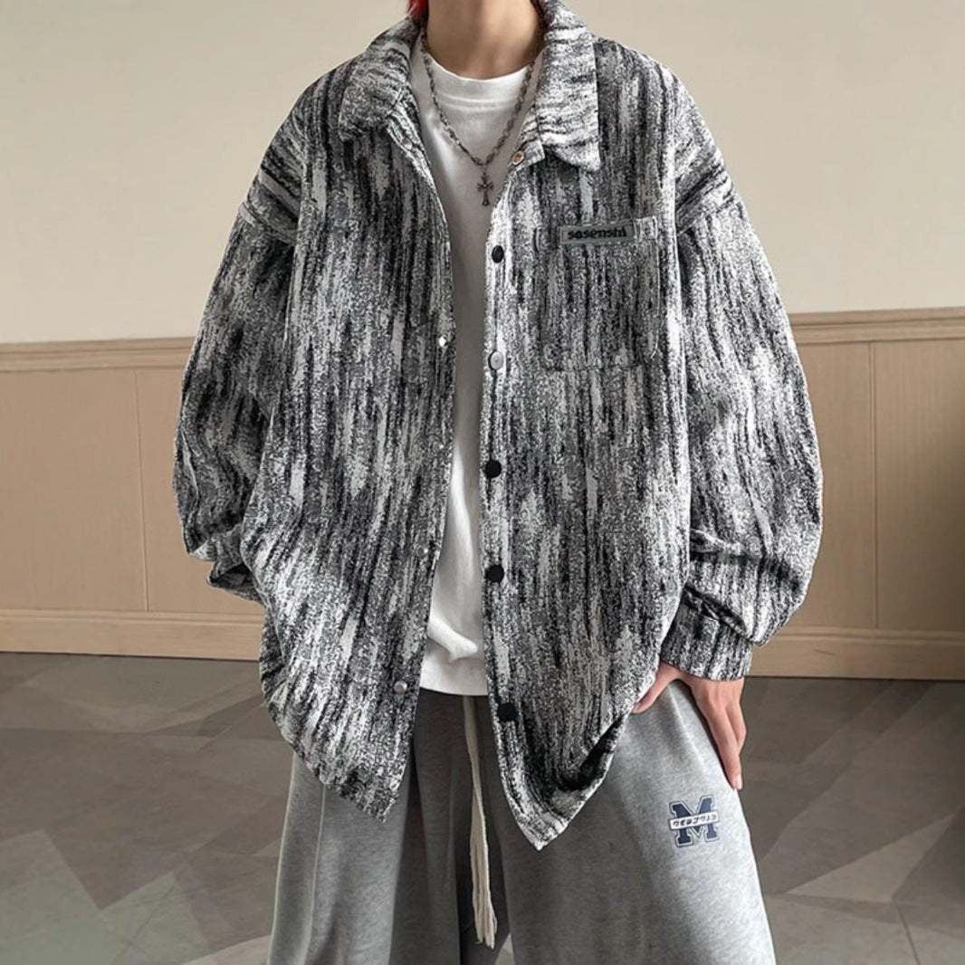 Dame plus size jakke i struktureret stof Stilla