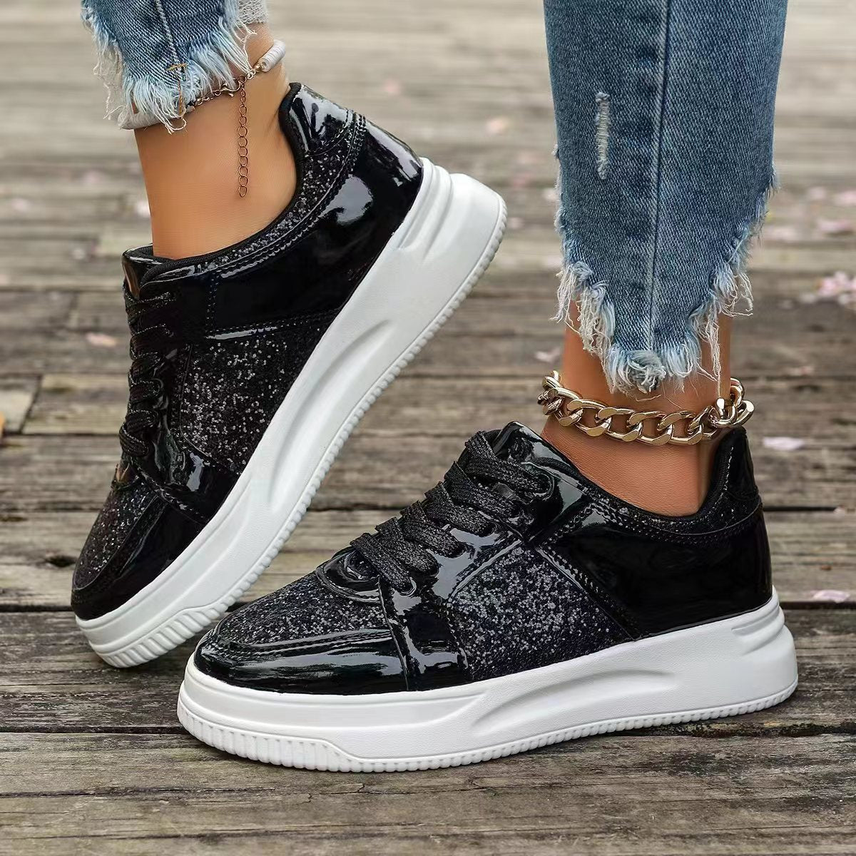 Dame Glamourøse Sneakers Stilla