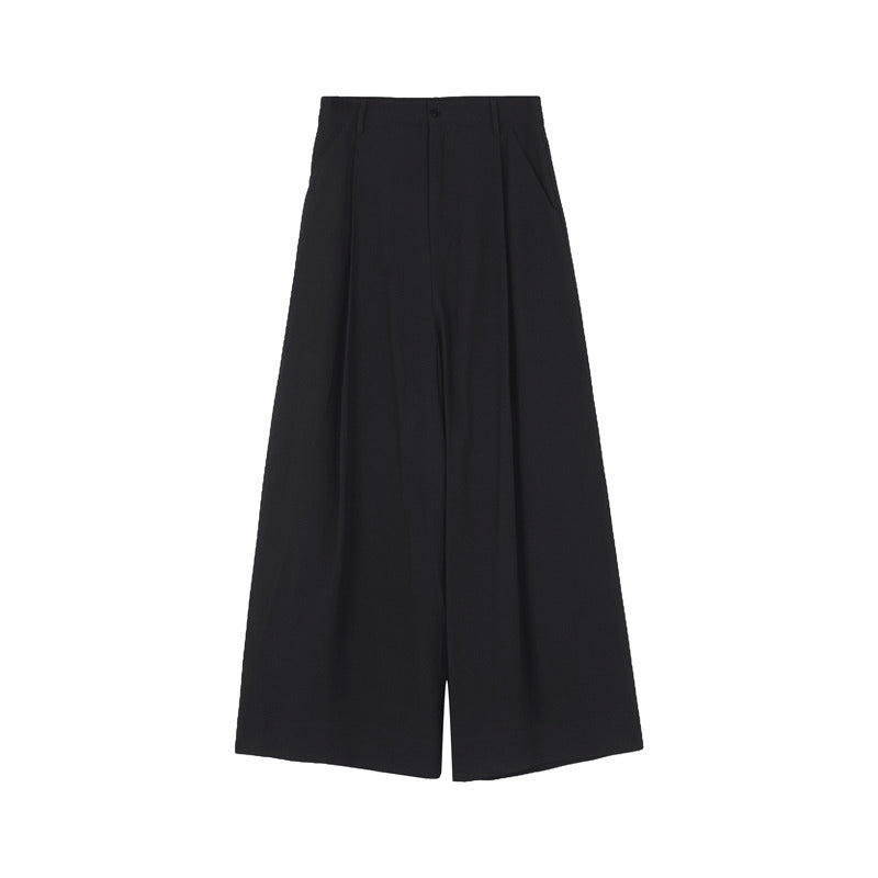 Dame elegant High-Waist Palazzo-bukser med plisseringer og praktiske lommer Stilla