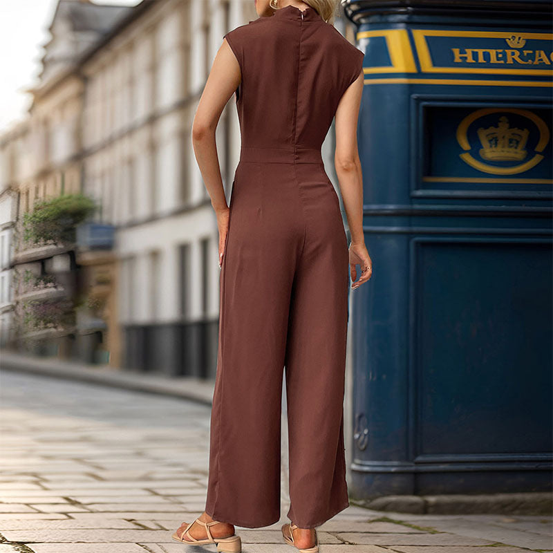 Dame Elegant Asymmetrisk Jumpsuit Stilla