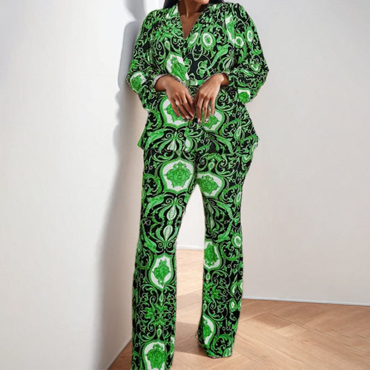 Dame Elegant og kunstnerisk designet overdel med vidde jumpsuit Stilla