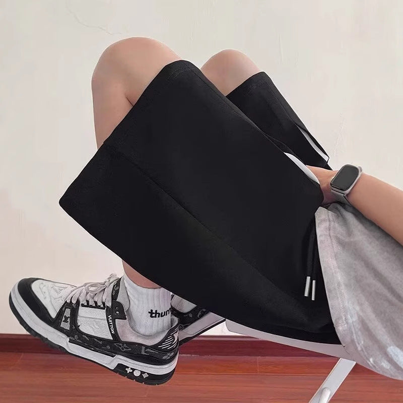 Herrer Sport Shorts med innovative sidelufteindsatser Stilla