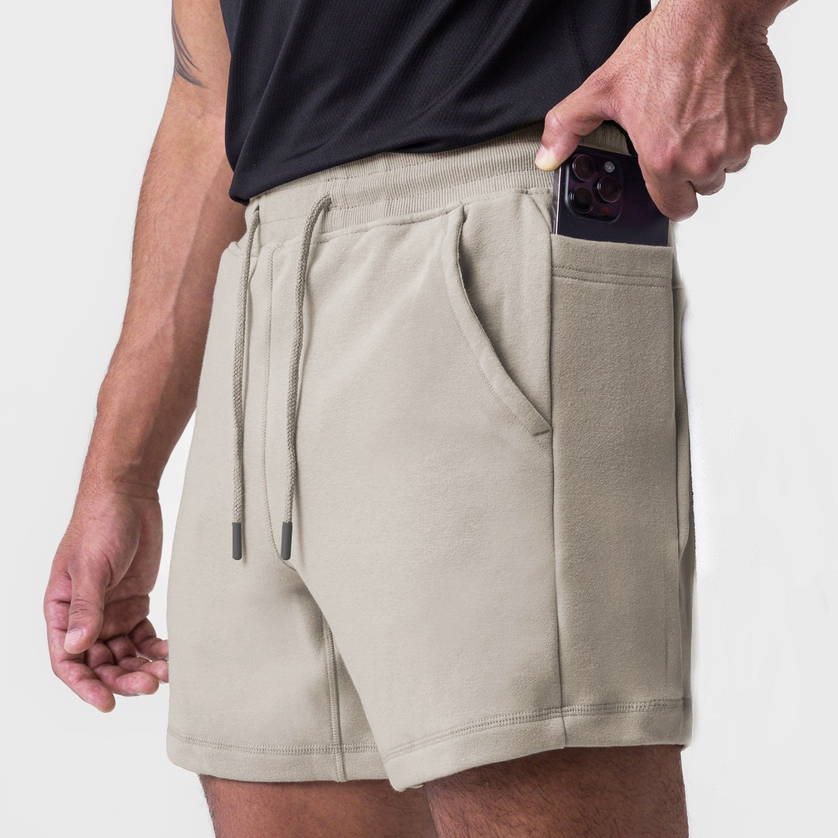 Herrer Sportslige Cargo-Shorts med praktiske lommer og elastisk talje Stilla