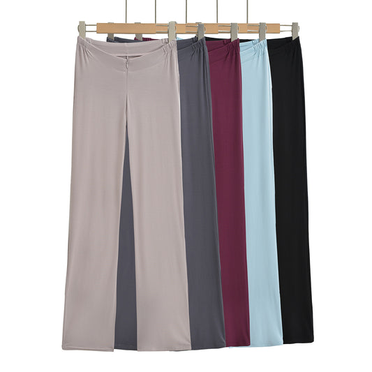 Dame afslappede høj talje fritid bukser med bred pasform Stilla