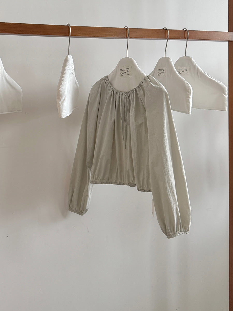 Dame afslappet fritids-skjortejakke med let materiale og elegant ståkrave Stilla