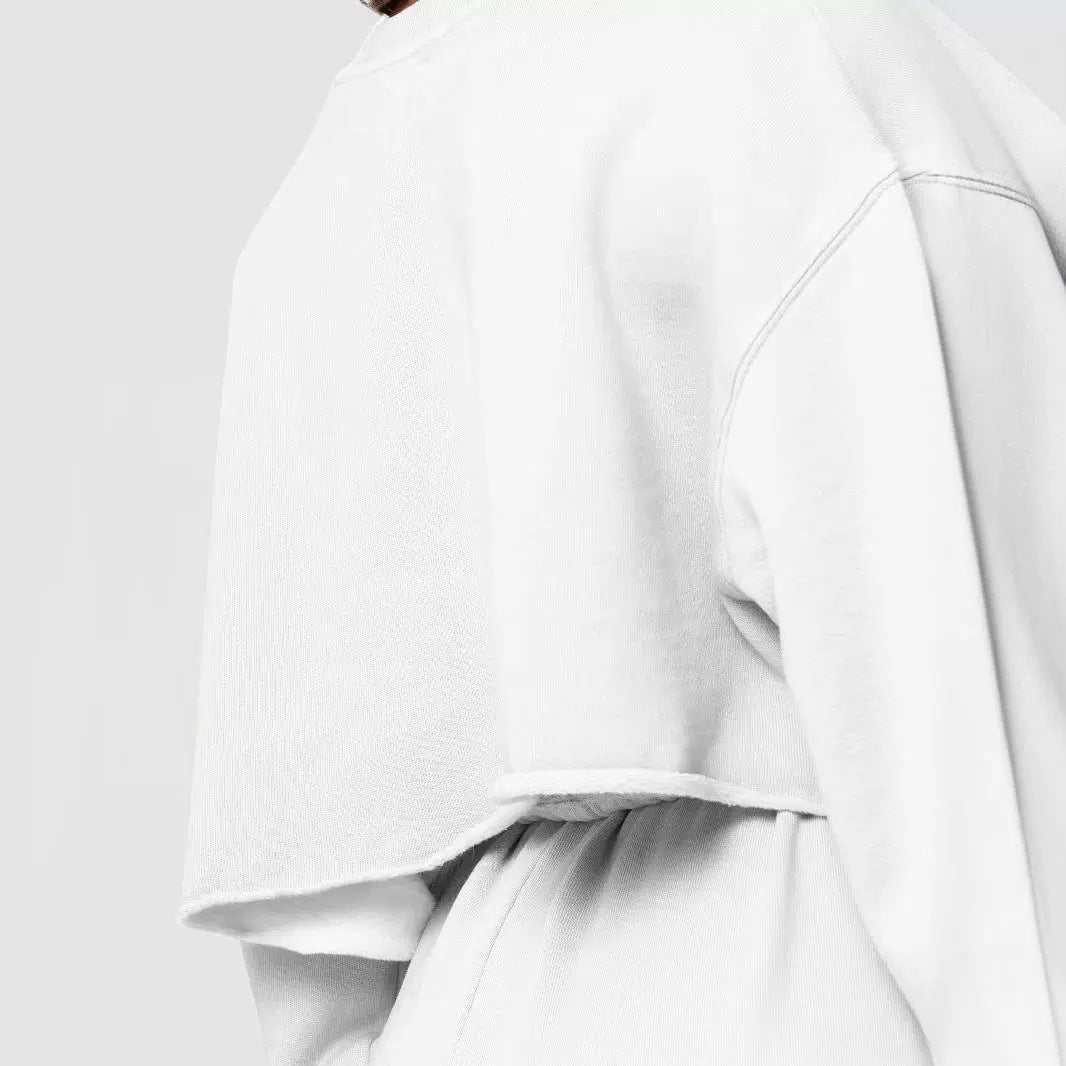 Dame cropped Sweatshirt med brede ærmer Stilla