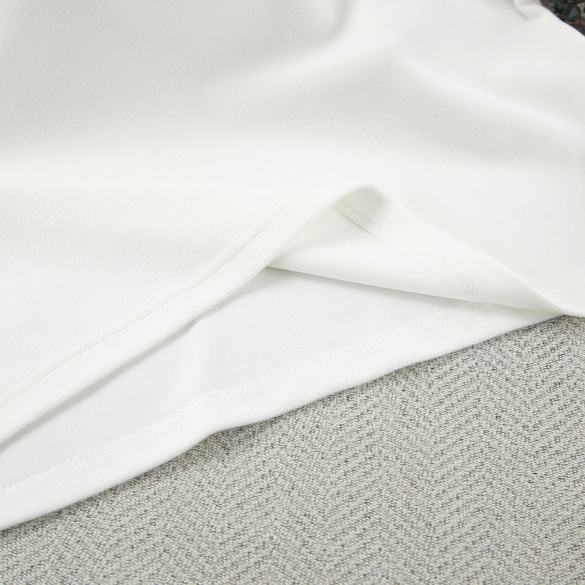 Dame afslappet pyjamas-sæt med oversized T-shirt og brede bukser Stilla