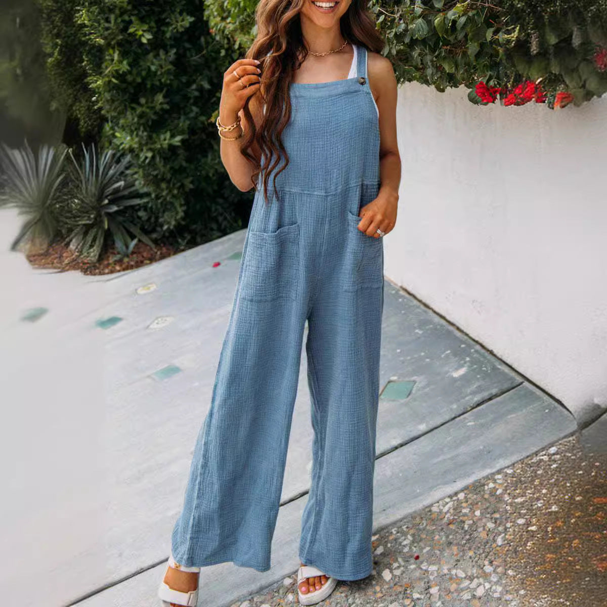 Dame Fritid Utility Overall Jumpsuit Stilla