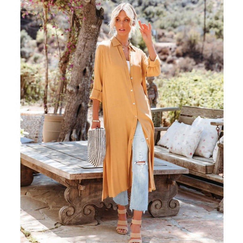 Femme Button-Up Skjorte Kjole Stilla