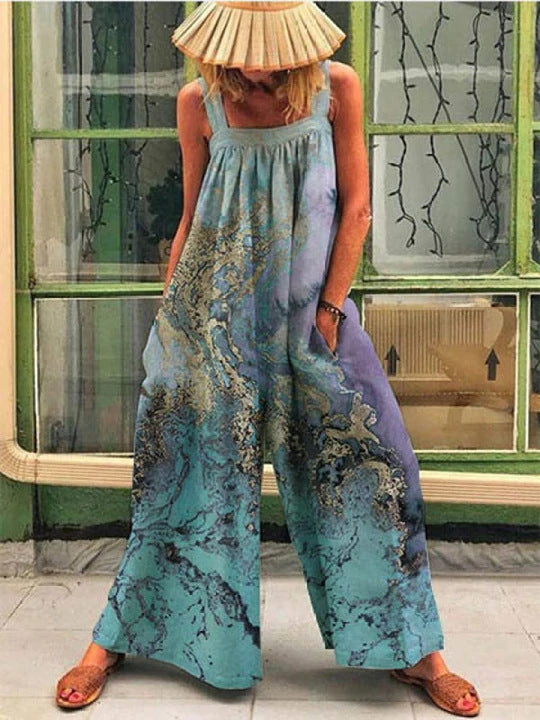 Kvinder Kunstnerisk Floral Jumpsuit Stilla