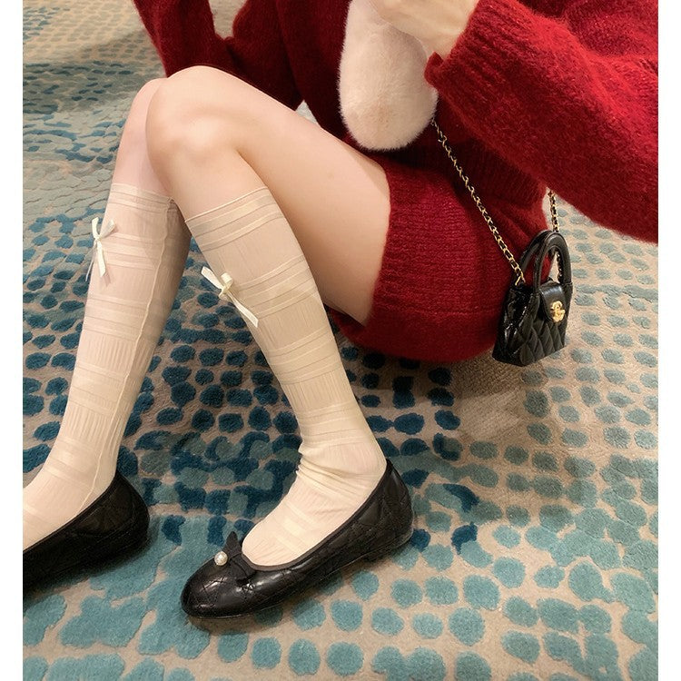 Dame Elegant Glinsende Ballerina Flats Stilla