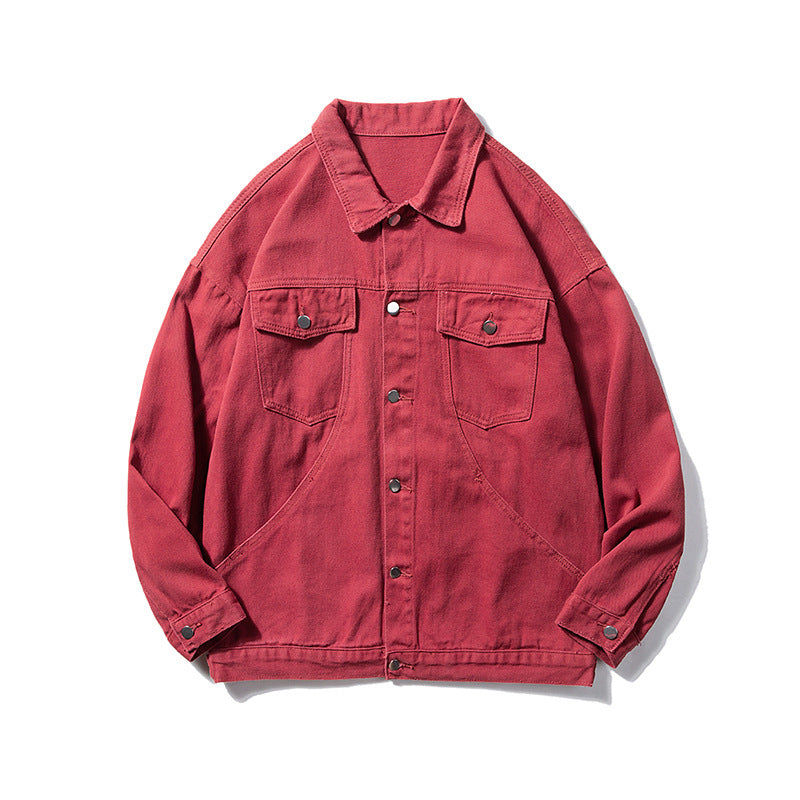 Herren Overgröße Utility Denim Jakke Stilla