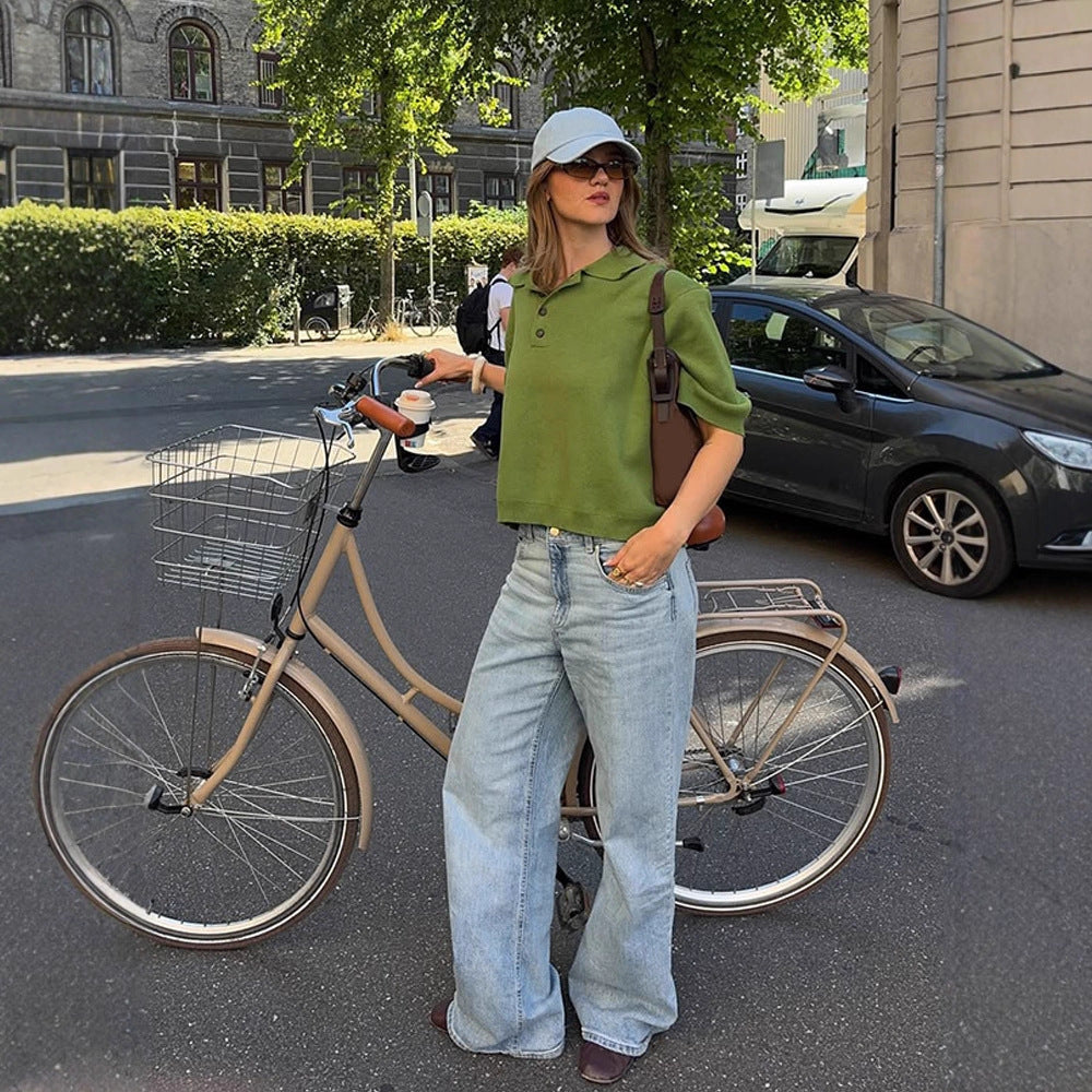 Dame afslappet Polo-kortærmet trøje Stilla