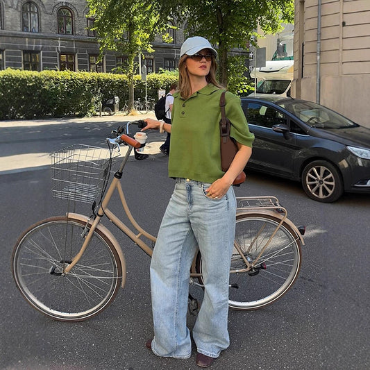 Dame afslappet Polo-kortærmet trøje Stilla