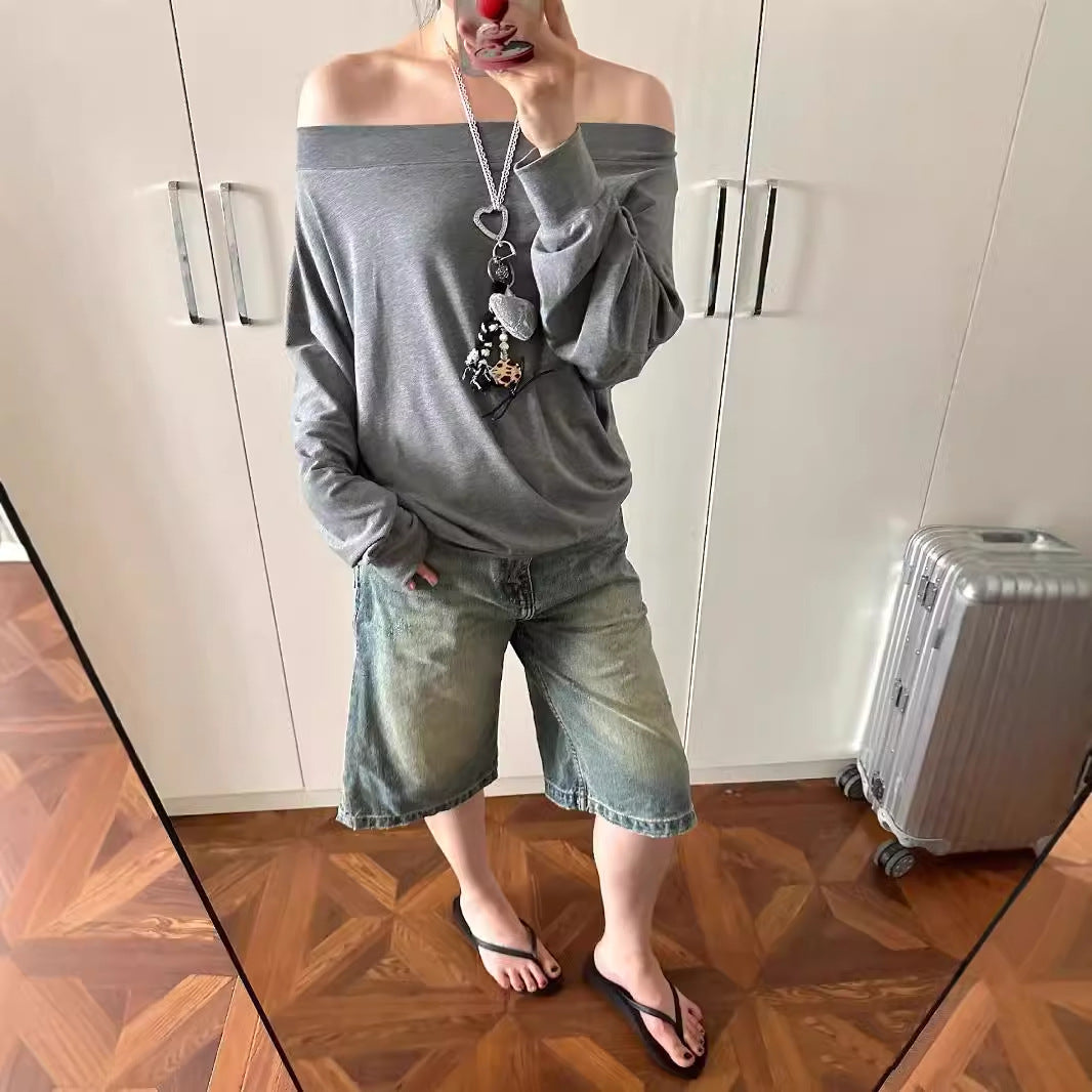 Dame afslappet oversized sweatshirt Stilla