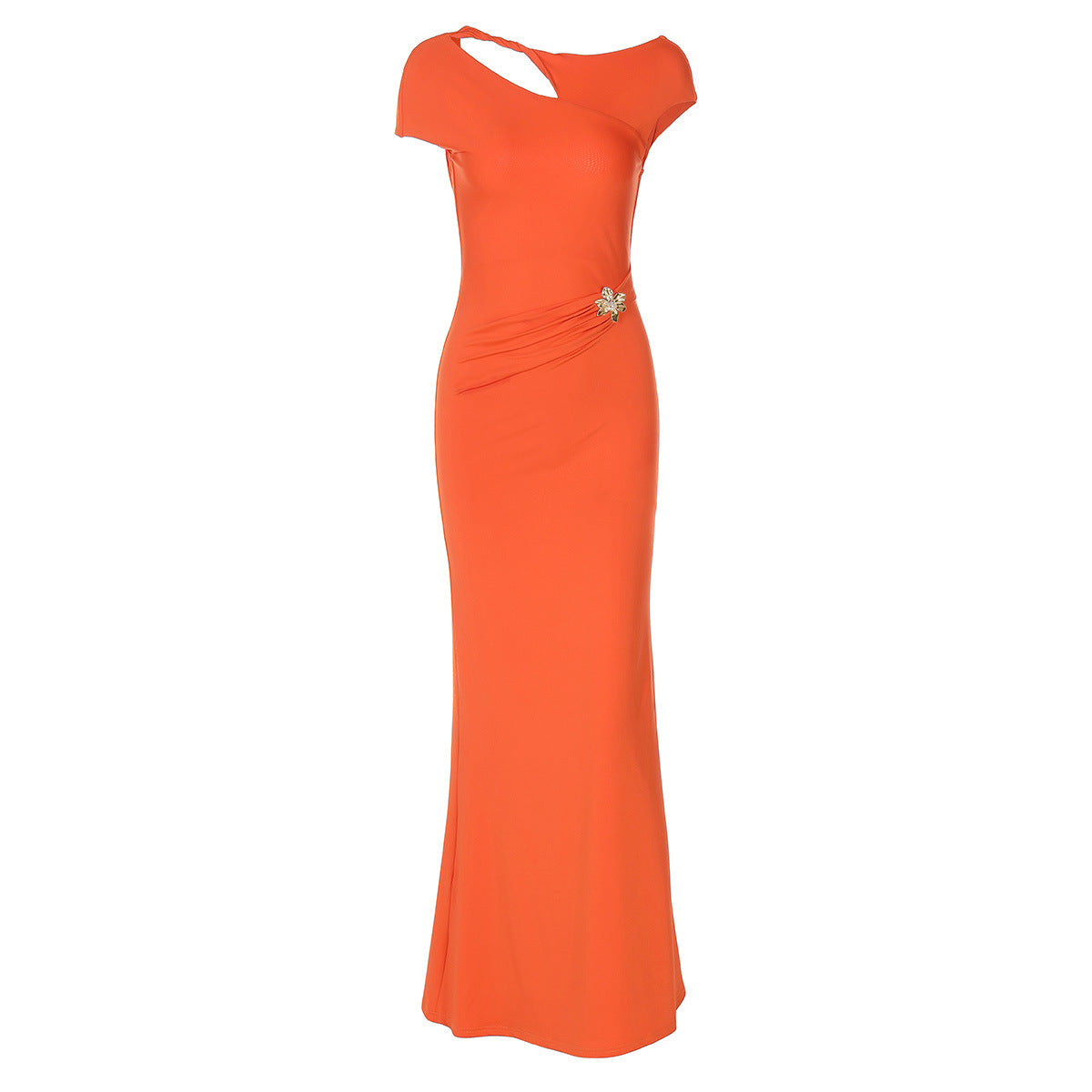 Dame elegant aftenkjole med asymmetrisk udskæring Stilla