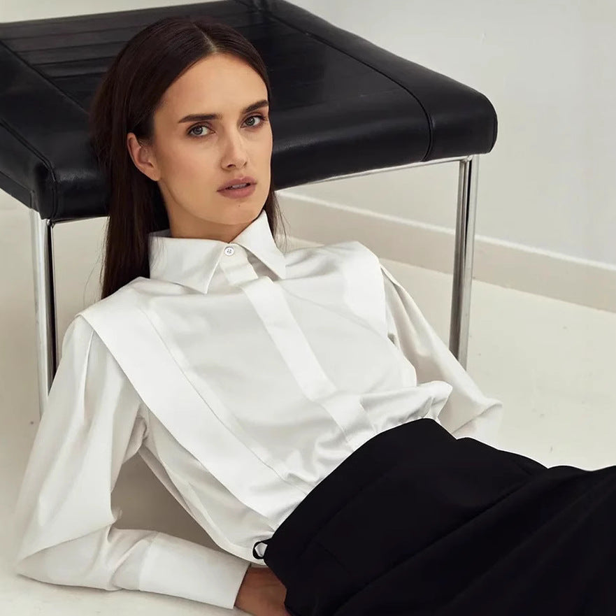 Dame Elegant Bluse med Puffærmer og kvalitetsstof Stilla