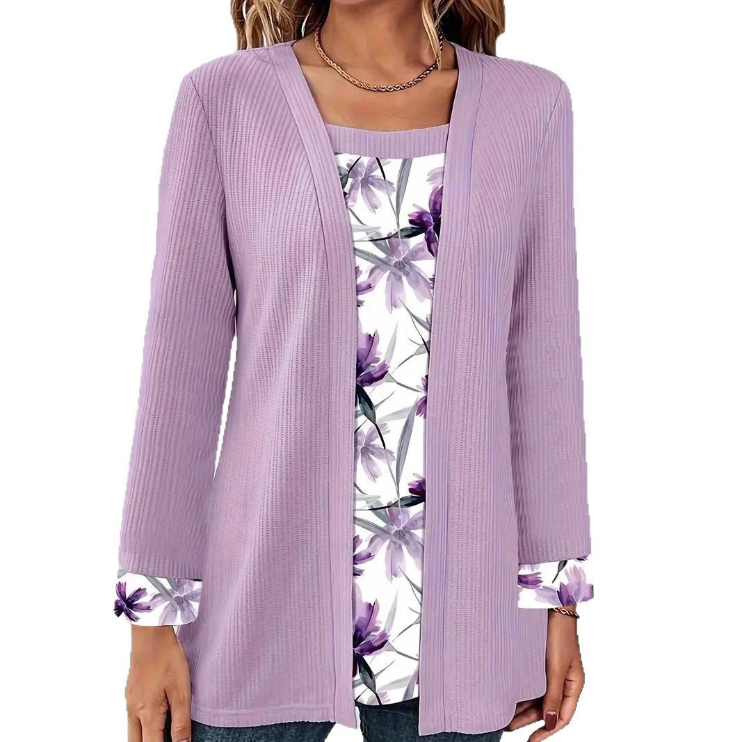 Dame Komfortabel Strikket Cardigan Stilla