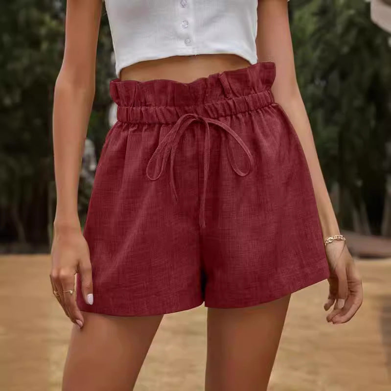 Dame afslappet shorts med elastisk talje Stilla