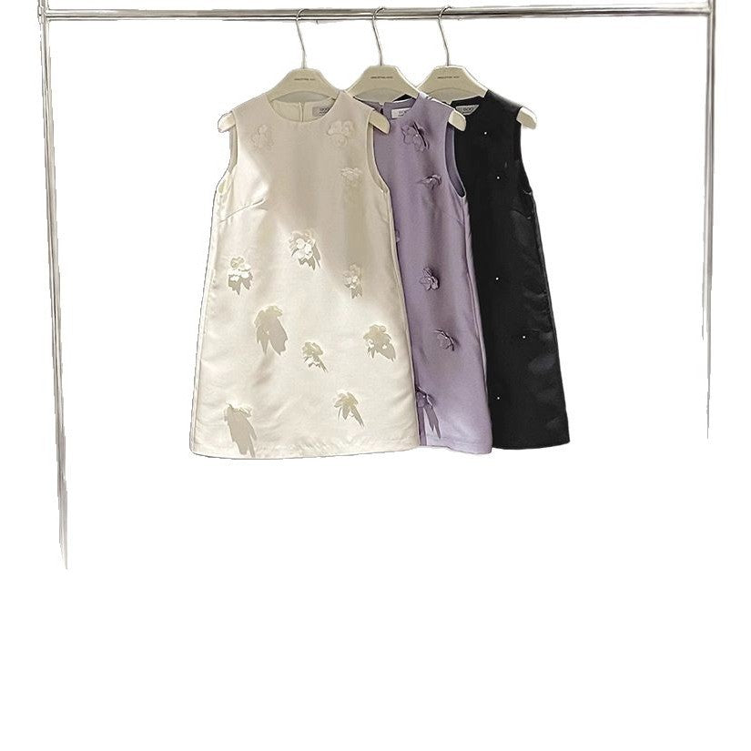 Dame elegant aftenkjole med kunstneriske broderier Stilla