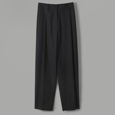 Dame elegant høj talje bukser med moderigtige folder og løs pasform Stilla