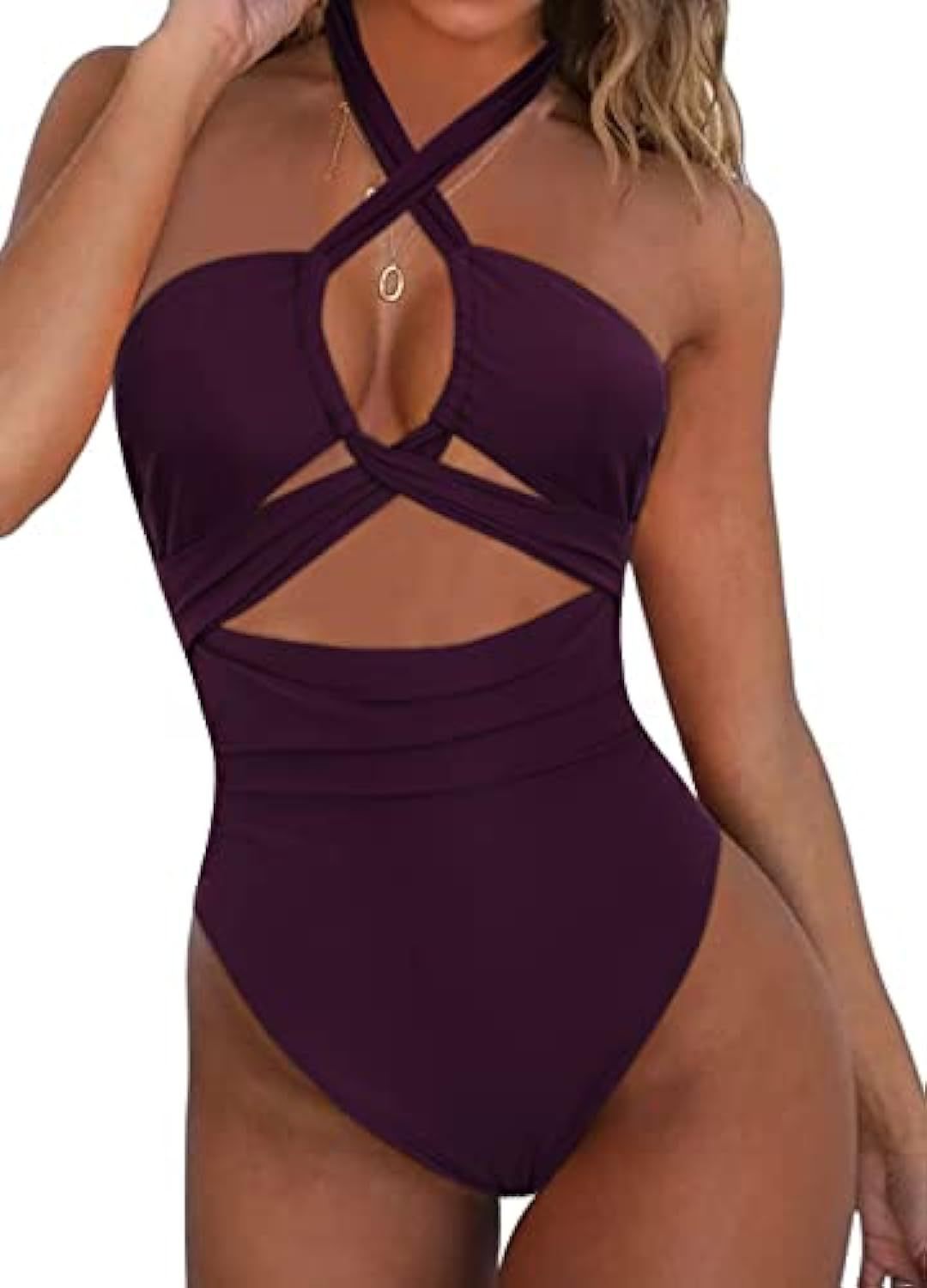 Dame Cut-Out Enfarvet Badetøj Stilla