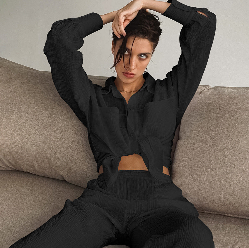 Dame fritids-jumpsuit lavet af let, åndbart stof med elegant struktur Stilla