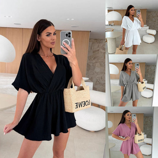 Stylisk omslag jumpsuit til damer Stilla