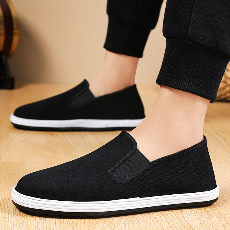 Dames Slip-On Canvas Fritids sko med polstret indersål Stilla