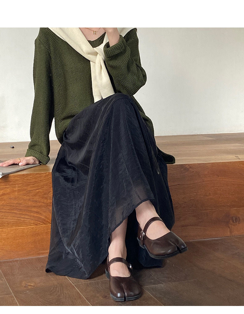 Dame Elegant flydende Maxiskørt Stilla