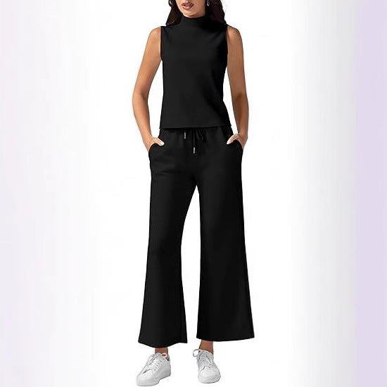 Dame Elegant og komfortabel jumpsuit med bred ben og høj talje Stilla