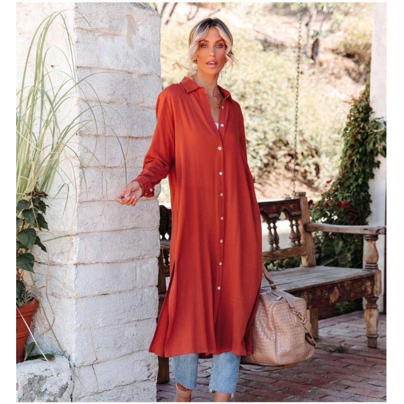 Femme Button-Up Skjorte Kjole Stilla