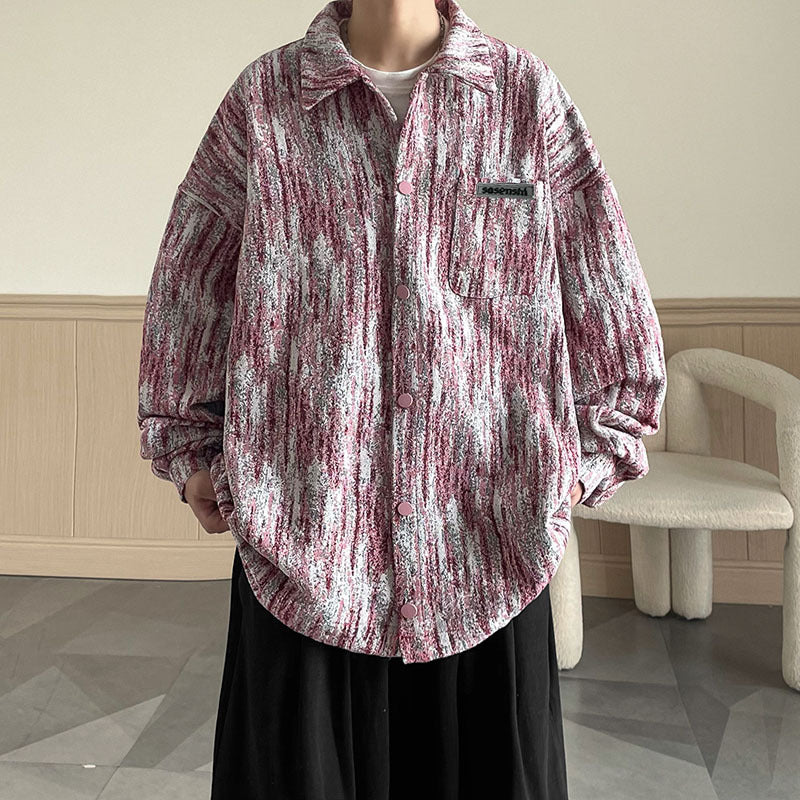Dame plus size jakke i struktureret stof Stilla