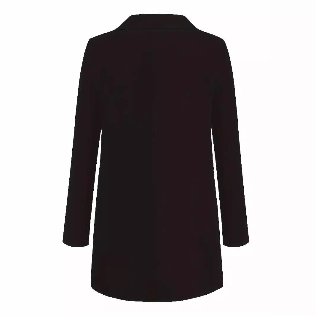 Dame Elegant Blazer med dobbelt knaplukning og praktiske lommer Stilla