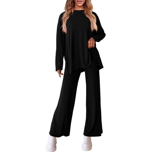 Dame afslappet lounge-sæt med løs pasform og lange ærmer Stilla