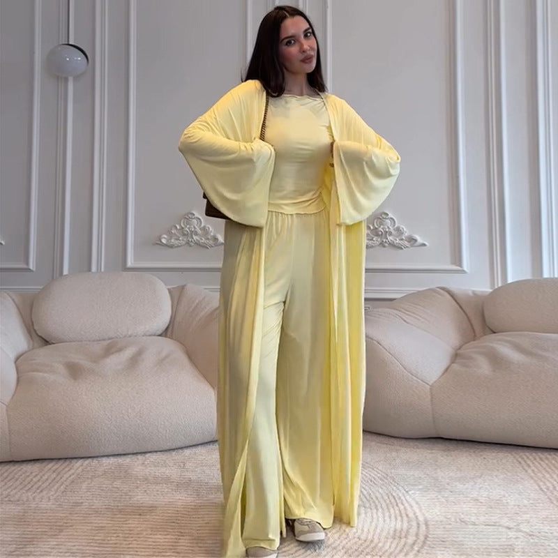 Dame komfortabel jumpsuit med bred pasform og lange ærmer Stilla